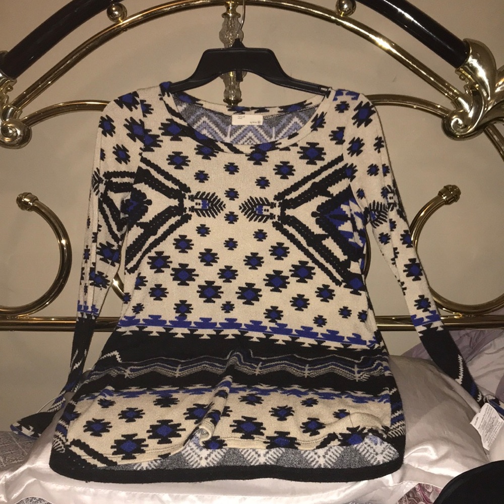 Aztec design sweater